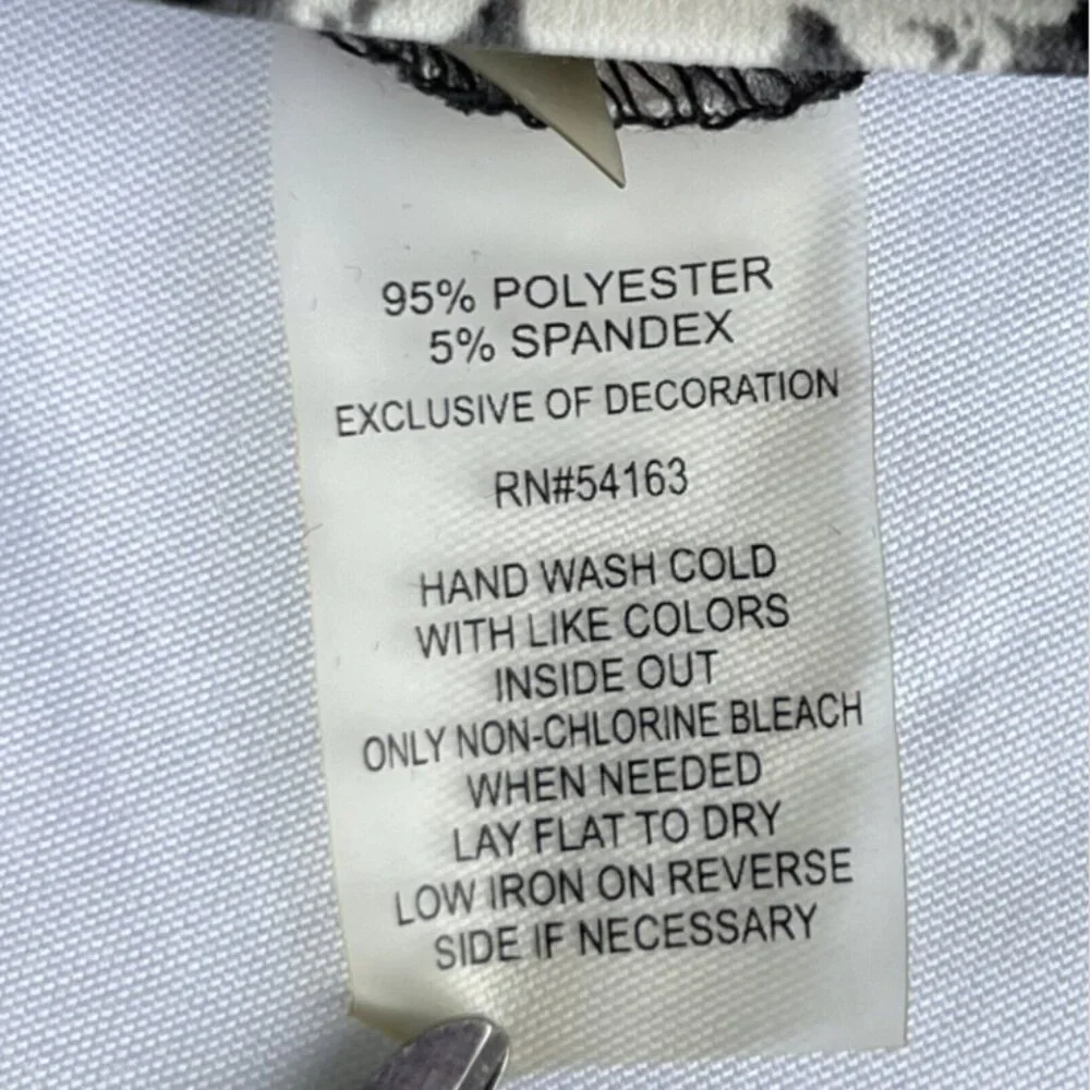 Calvin Klein - Purple Black and White Snake Print Keyhole Tank Top M/L - Picture 8 of 14